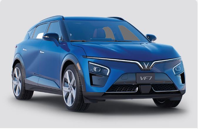 vinfast vf7 blue