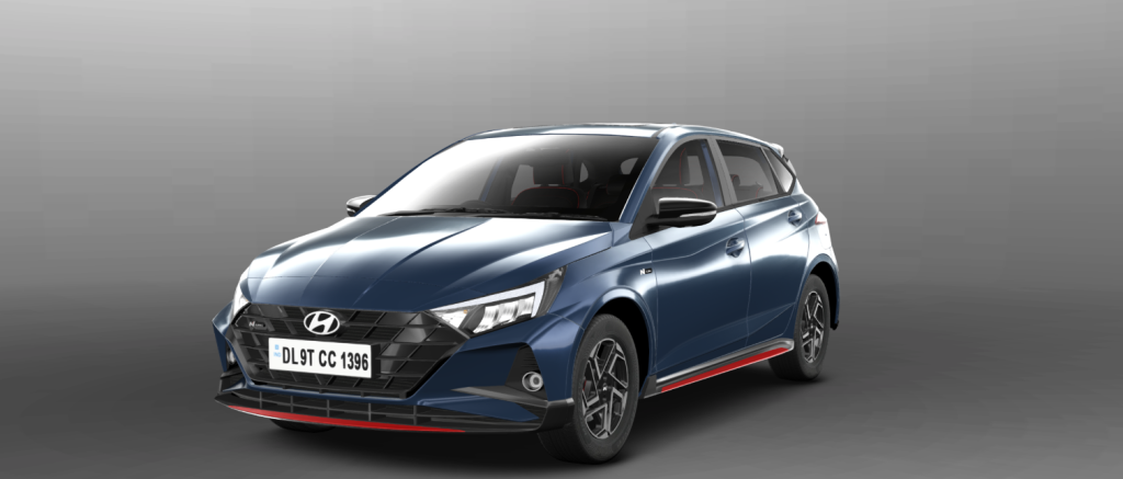 Hundai i20 N Line blue